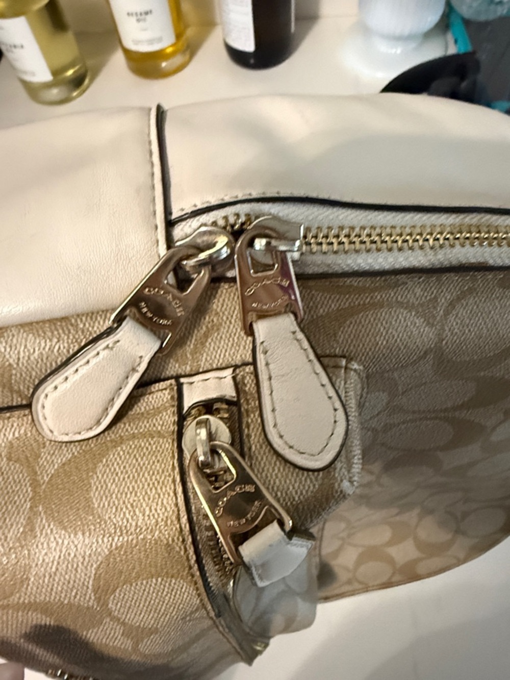 Coach Tan Signature Backpack - Picture 9 of 9